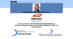 Desktop Screenshot of mr-software.de